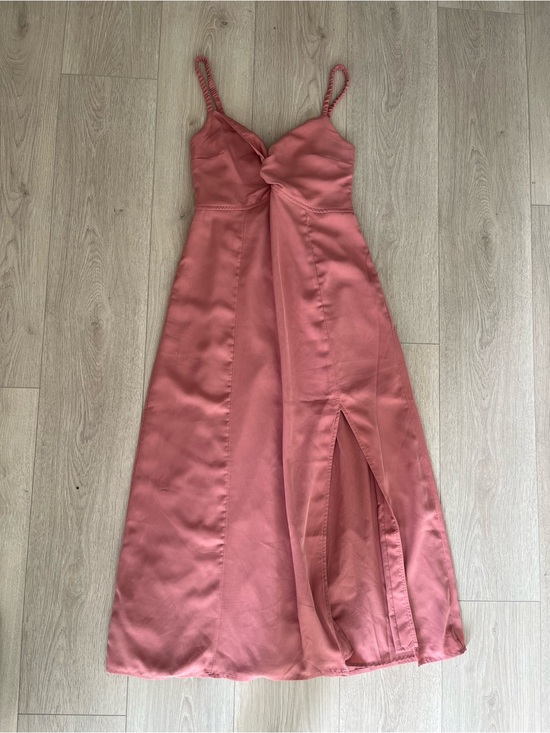 Abercrombie & Fitch Dresses & Skirts - Abercrombie & Fitch Rose Rust Satin Maxi Dress